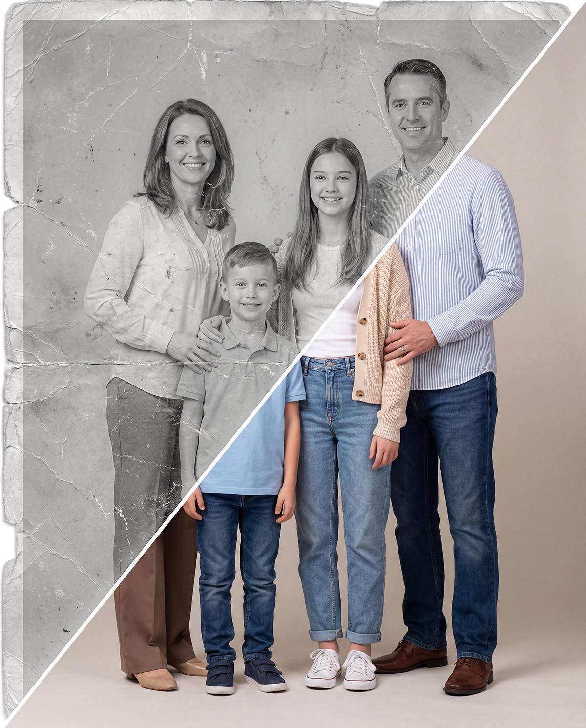 Digitalizácia a oživenie starých fotografií – spomienkové video, LA.ART Studio